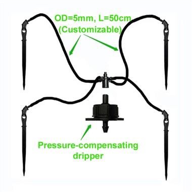Nyíl csepegtetők kerti öntözéshez